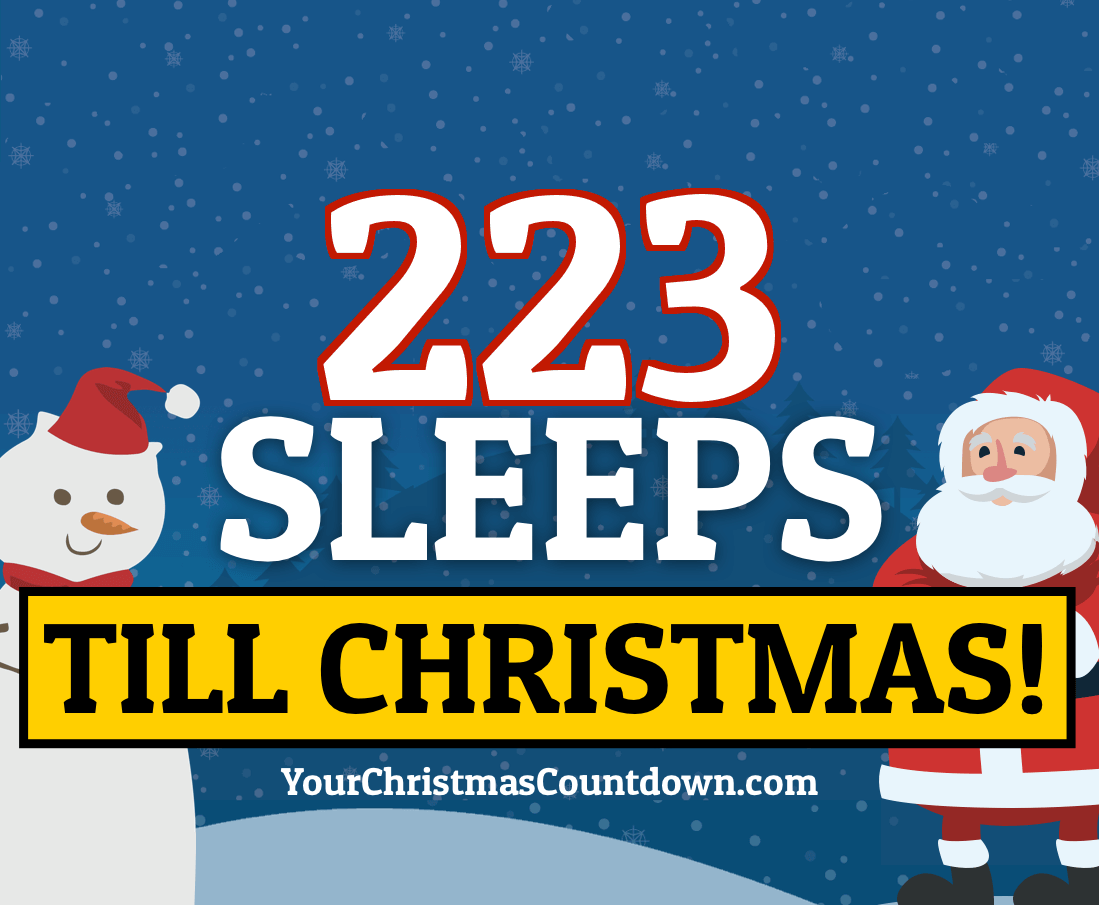 Your Christmas Countdown 2024 Days Until Christmas Sleeps To Xmas