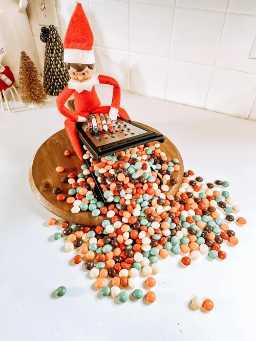 Turn crayons in to Skittles