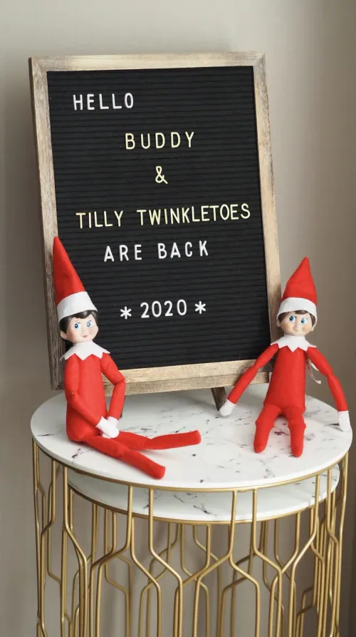 A simple welcome back sign