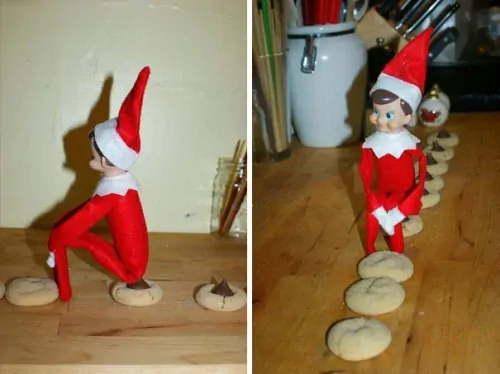 Elf pooing on biscuits