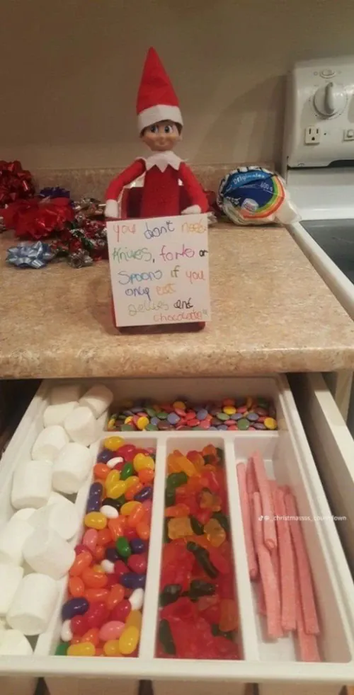 Sweets as knife and forks