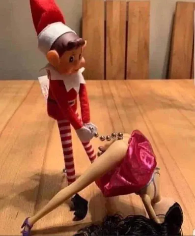 Elf On The Shelf & doll with naughty beads