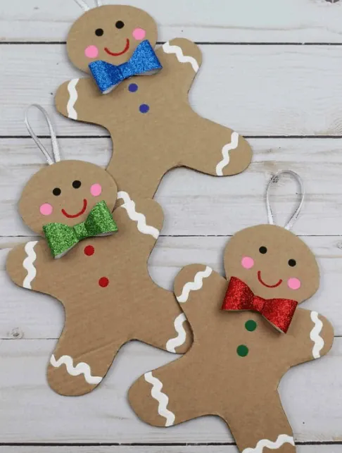Cardboard Gingerbread men