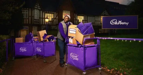 Send a free Cadbury chocolate bar in the post in the UK