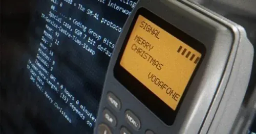 The first ever SMS text message was 'Merry Christmas'