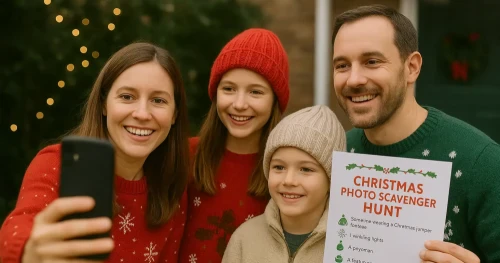 How to Play: Christmas Photo Scavenger Hunt