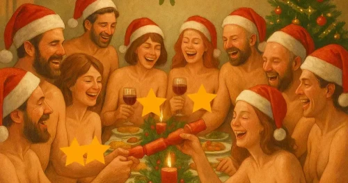 Nudists plan festive lunch—with nothing but Christmas spirit on