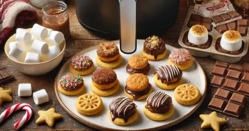 Christmas S'mores Bites (Air Fryer Recipe)