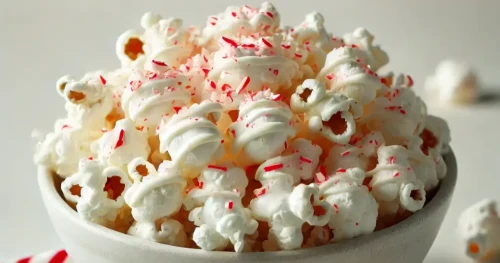 The most delicious Sweet-and-Savory Peppermint Popcorn: