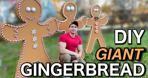DIY Giant Gingerbread Men