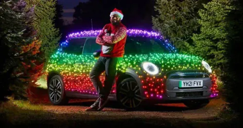 Festive Mini Cooper set to dazzle England's streets