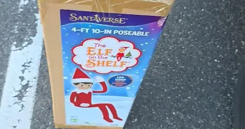 A Giant Surprise! The 4ft Poseable Elf on the Shelf Spotted at Lowe’s
