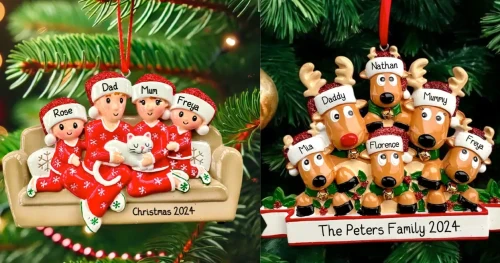Celebrate Togetherness with Personalized Family Christmas Tree Ornaments