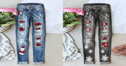Christmas Style Jeans are so me!