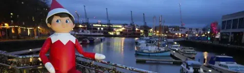 Huge Elf On The Shelf Hunt In Bristol, UK