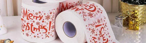 Decorating? Don't forget Christmas toilet paper