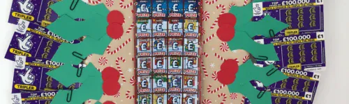 Make your own scratch card Advent calendar
