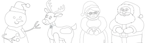 Free Christmas Colouring Print Outs