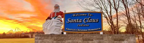 There's an all year Christmas town called Santa Claus in Indiana, US