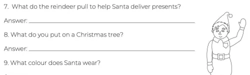 Free Kids Christmas Quiz & Colouring Sheets