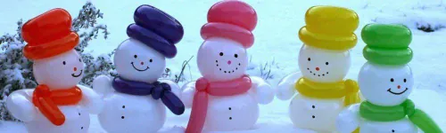 How to Make a Snowman Balloon