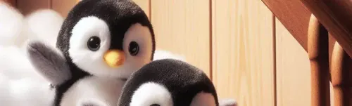 Staircase Penguin Slide Christmas Decoration